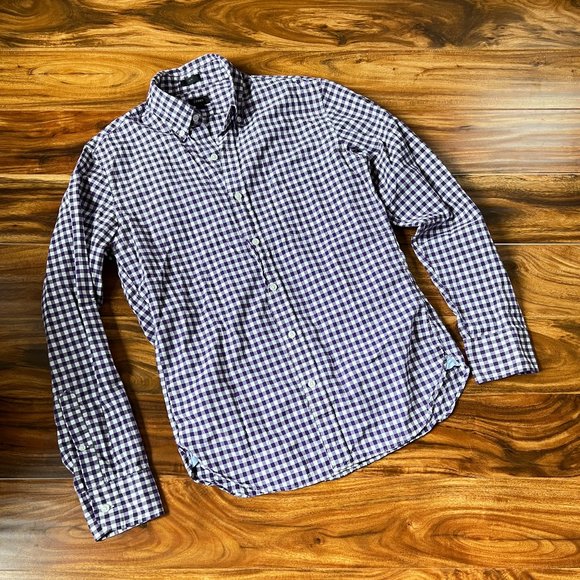 J. Crew Dress Shirt Small Slim Fit Purple - Picture 1 of 5
